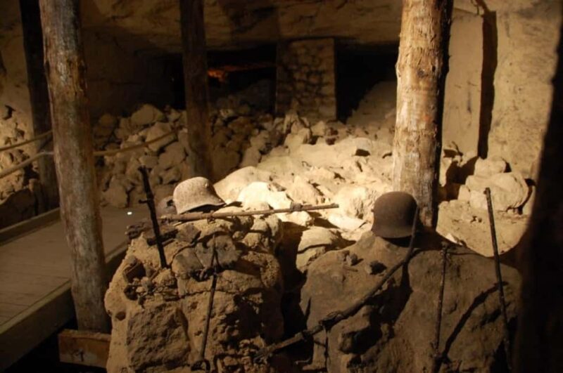 The Battle of the Chemin des Dames, departure from Laon - Exploring the Underground Caverne du Dragon