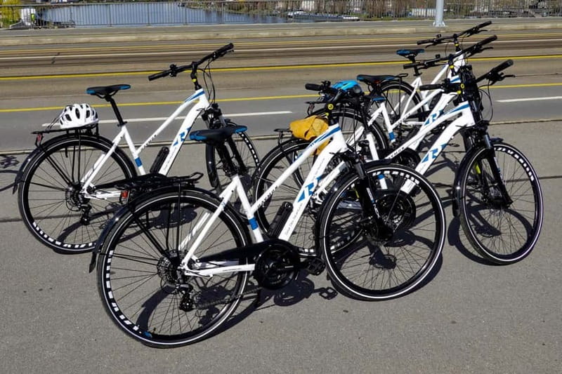 The best of Basel: 2.53-hour guided bike tour - Crossing the Rhine at the Rhine Power Station