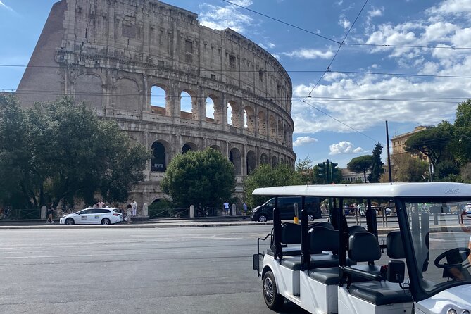The best Rome Golf Cart Tour! - Key Monuments: Ala Brasini, Teatro di Marcello, and Largo Argentina