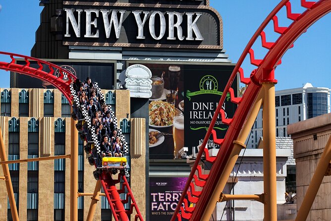 The Big Apple Coaster at New York New York Hotel and Casino - Post-Ride Attractions: Arcade and Greenwich Village