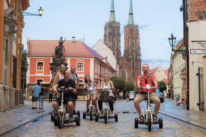The Classic E-Scooter (3 wheeler) Tour of Wroclaw - everyday tour at 6:00 pm - Starting Point and Tour Duration at Wroclaws City Center