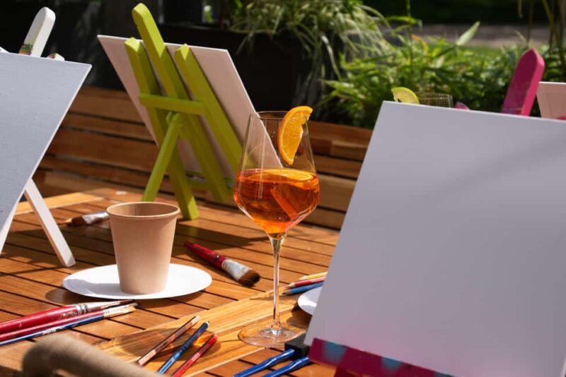 The DJNGL Heidelberg: Tapas & Paint Summer Special on our terrace - Creative Painting with Guided Supplies