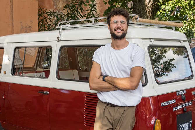 The Highlights of Rome on board a Vintage Fiat Van and Aperitif - Sunset at Teatro di Marcello