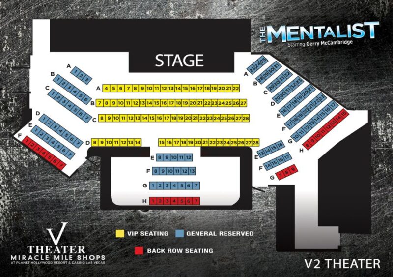 The Mentalist Tickets: Las Vegas - Accessibility and Age Restrictions