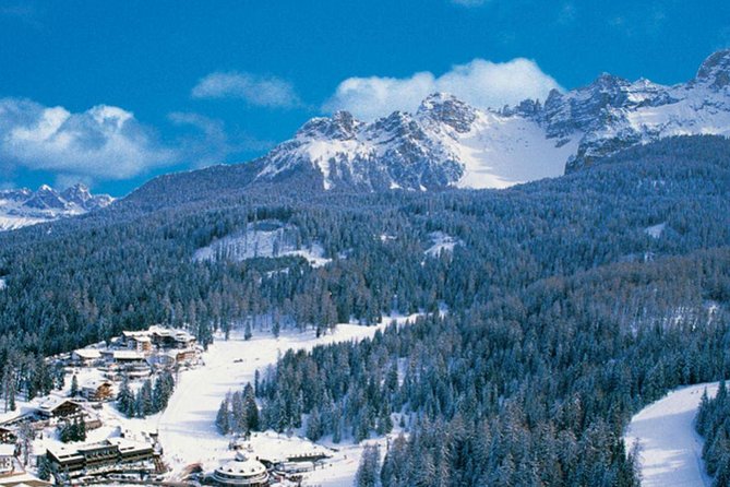 The most famous sledge slope in the Dolomites and a panoramic tour by car - Start in Bolzano with a Scenic Drive Along the Great Dolomites Road