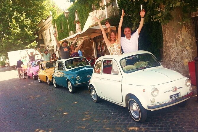 The ORIGINAL Fiat 500 Happy Spritz Tour - Exploring Rome in a Colorful Fiat 500
