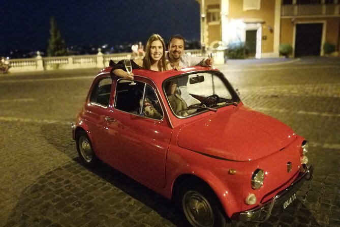 The ORIGINAL Fiat 500 Night tour of Rome - The Keyhole View at Piazza dei Cavalieri di Malta