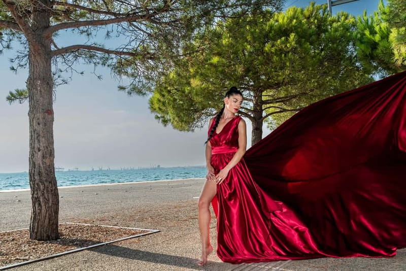 Thessaloniki: Flying Dress Photoshoot - Discover the Magic of Thessaloniki with a Flying Dress Photoshoot