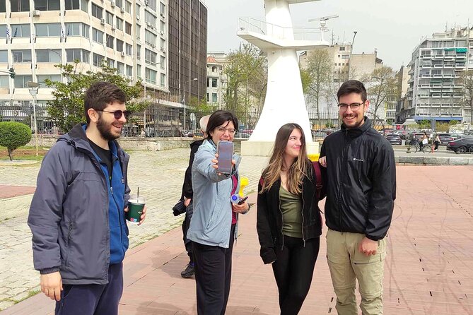 Thessaloniki Private Treasure Hunt & Tour w Food Stops - Admiring the Cinema Paradiso Mural