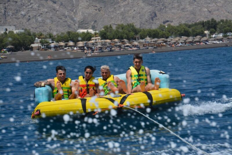Thrill Waves Tubing at Perivolos Beach, Santorini - Choosing Your Tube: Jobe Squab, SOLO-X, or Crazy Squab