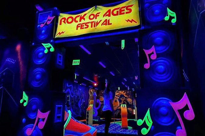 Ticket for the Mall of America Rock of Ages Blacklight Mini Golf - Practical Information: Booking and Cancellation