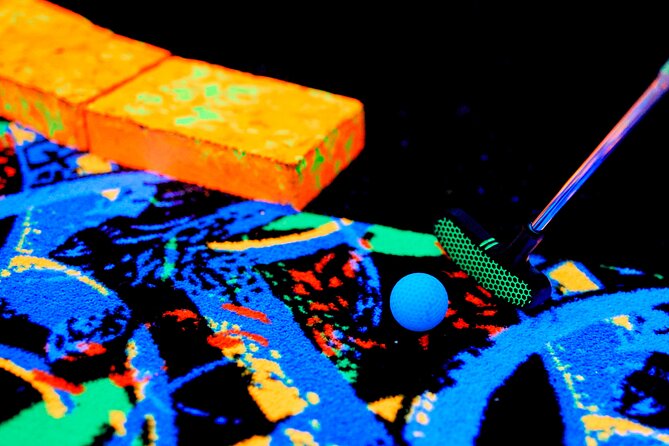 Ticket for the Mall of America Rock of Ages Blacklight Mini Golf - The Atmosphere and Visual Appeal