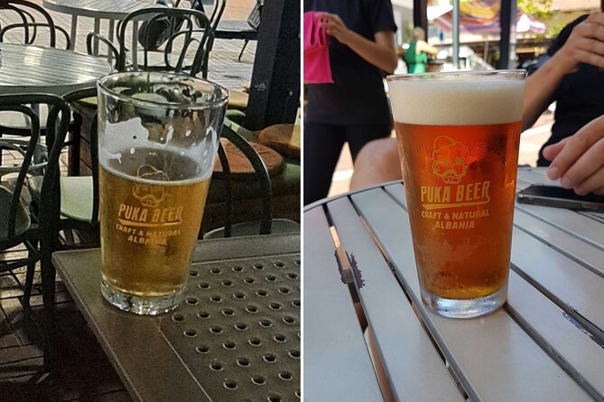 Tirana Beer, Wine and Raki Tour with Food Inclusions - Raki and Snacks at Cafe Museum Near the Pyramid