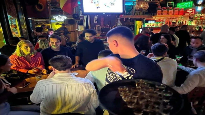 Tirana: Guided Bar Crawl with Welcome Shots - Meeting at Skanderbeg Square for a Night of Fun