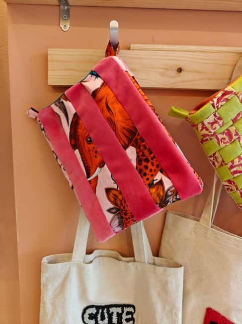 Tirana: Patchwork Tote Bag Workshop - The Location: MASA Studio Tirana and Its Bright Orange Walls