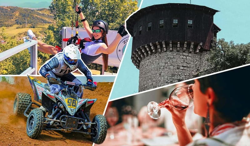 Tirana: Petrela Castle, ATV, Zipline, and Wine Tasting Tour - Key Points