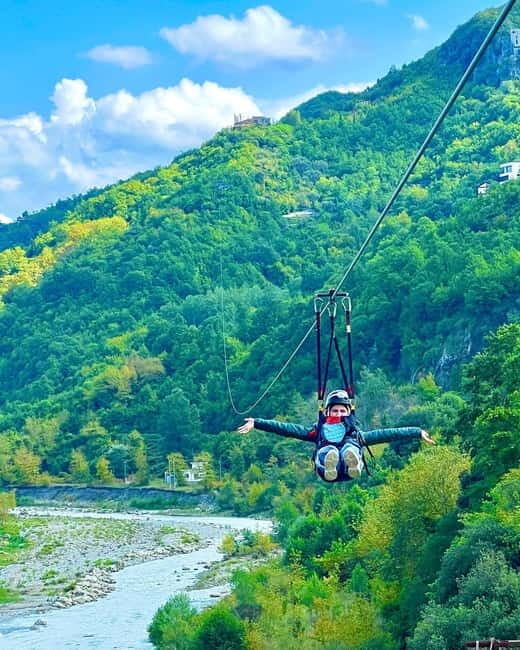 Tirana: The Balkans' Longest Zipline Petrela Adrenaline Tour - The Longest Zipline in the Balkans at Petrela