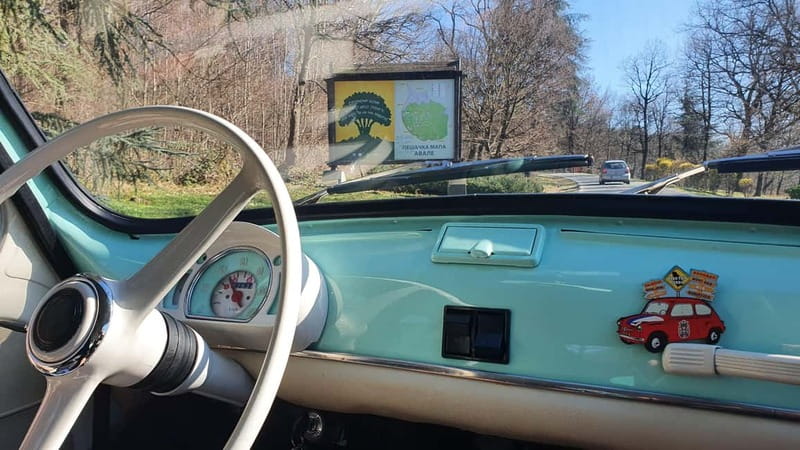 Tito Museum and Avala mountain with retro car - Key Points