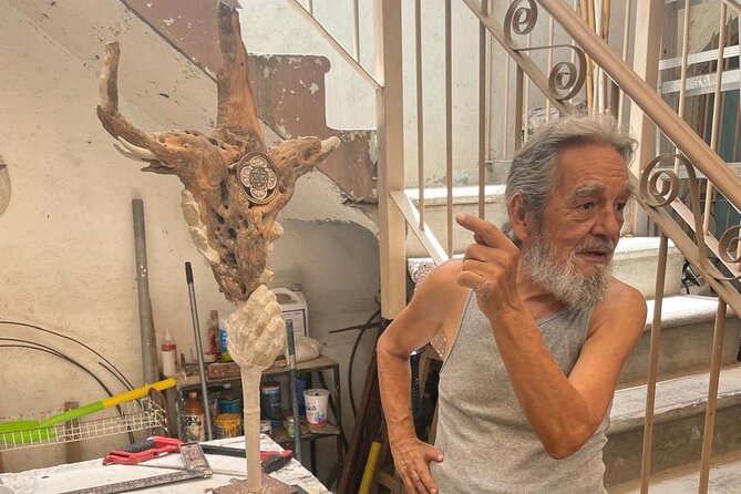 todos santos tour - Demonstration at the Mexican Blanket Loom