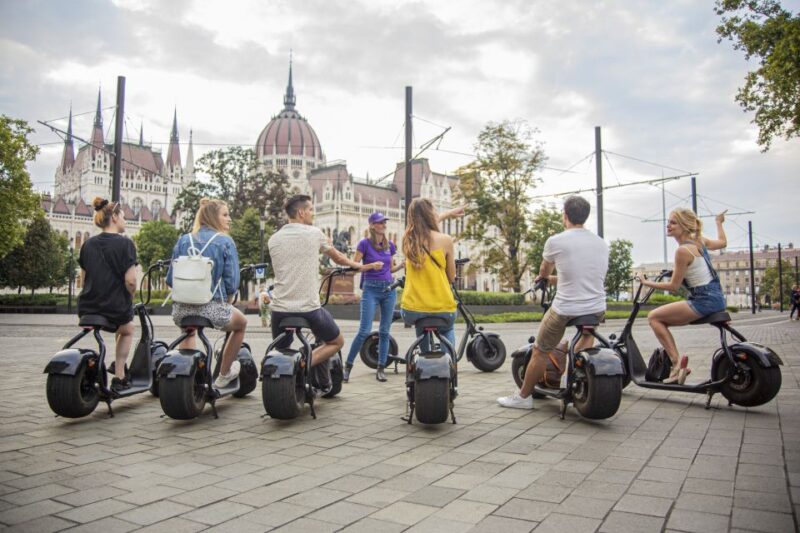 Top sights of Pest downtown on e-scooters incl. Parliament - Cruising Past Grand Boulevards and Elegant 19th-Century Buildings