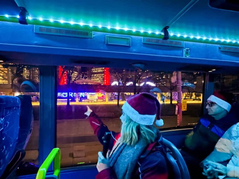 Toronto: Festive Lights Bus Tour - Key Points