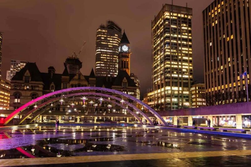 Toronto: Guided City Sightseeing Festive Lights Bus Tour - Key Points