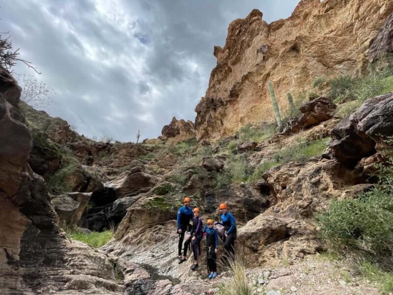 Tortilla Flat: Superstition Wilderness Rappelling Adventure - Rappelling Down the Vertical Cliff