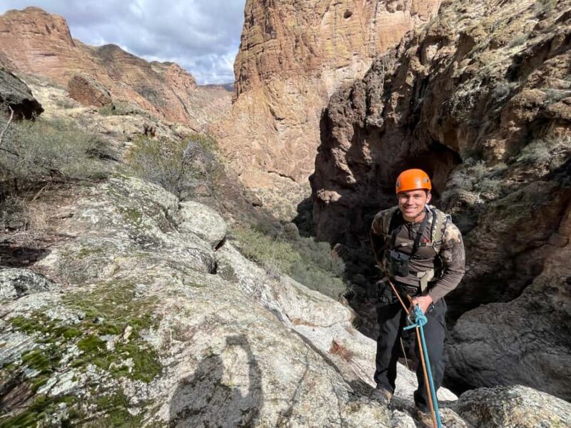 Tortilla Flat: Superstition Wilderness Rappelling Adventure - End of the Canyon and Cross-Country Exit