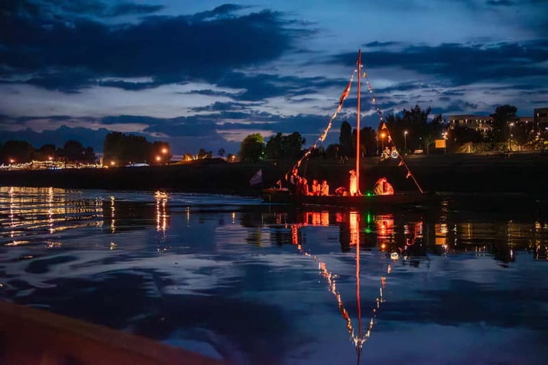 Toru: Toru at Night from a Boat on the Vistula - Discover Toru from a Unique Water Perspective