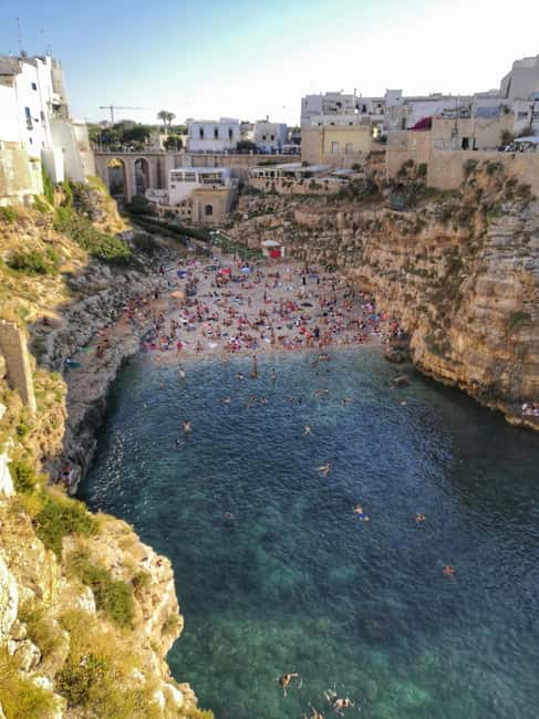 Tour: Alberobello Trulli, Monopoli, and Polignano a Mare - history and culture - Admiring the Dramatic Cliffs of Polignano a Mare