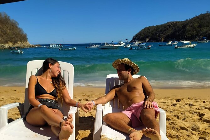 Tour Full Day Guided Huatulco Bays + Pickup + Refreshments + Gift !! - Starting Point at Santa Cruz Huatulco Dock