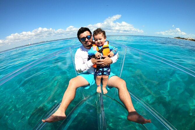 Tour Isla Mujeres excursion in Collective Transparent Boat - Key Points