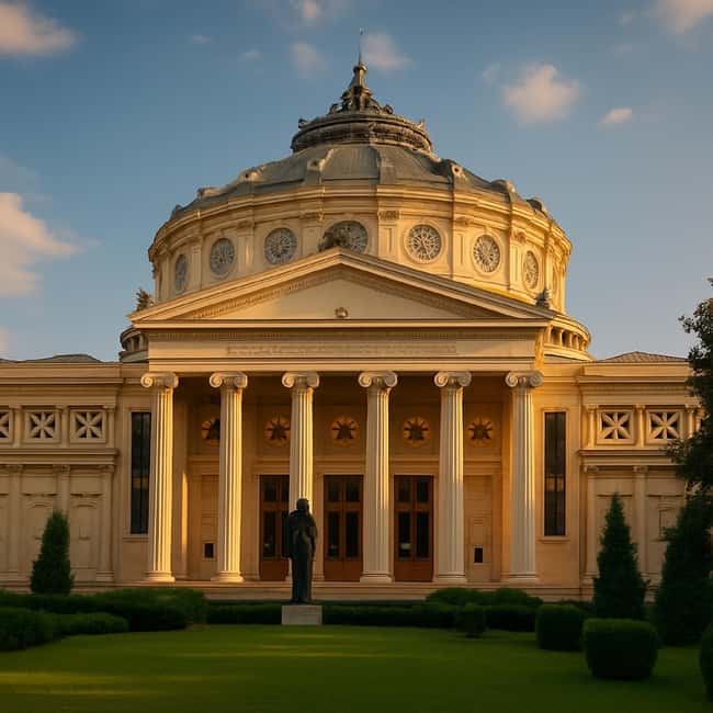 Tour of Bucharest Athenaeum, Royal Palace, CEC Palace - Key Points