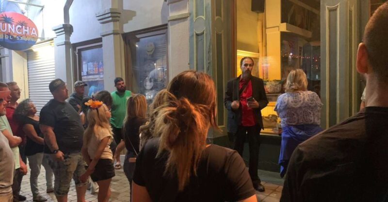 Tour of haunted locations with ghost hunting gear. - Visiting the Hutchings-Sealy Building and the Old Time Photo Building