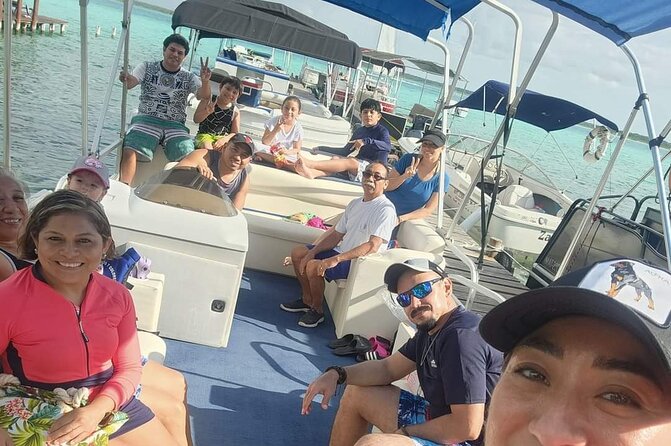 Tour of the Lagoon of Bacalar on pontoon -Collective- - The Starting Point at El Pez de OroUno in Bacalar