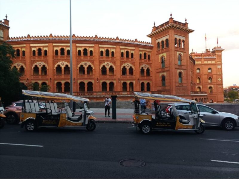 Tour with Private guide in Tuk Tuk through Madrid Torero - Madrids Landmarks in a Compact 3-Hour Tour