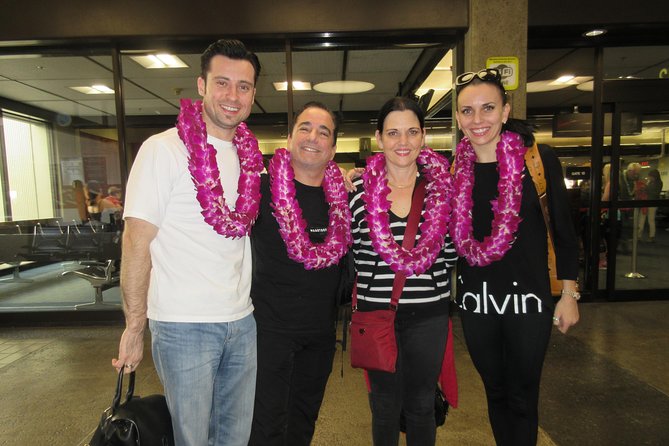 Traditional Airport Lei Greeting on Kona Hawai'i - Upgrading to the Deluxe Orchid Lei for Honeymooners