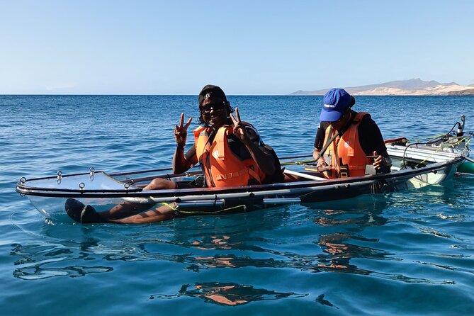 Transparent Electric Kayaks with Guide - The Guided Element and Expert Guides