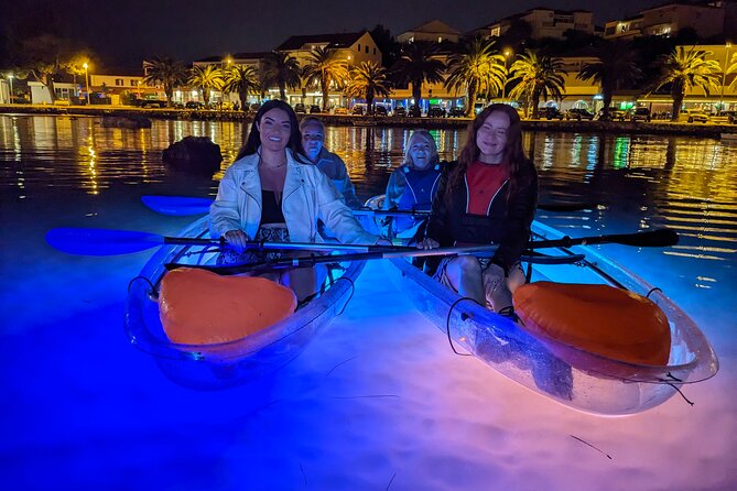 Transparent Kayak Glow Tour in Split - The Magic of Multicolor Lighting and Underwater Views