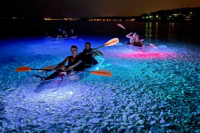 Transparent Kayak Night Glow Experience from Pula - Navigating the Coastline and Cave Discoveries