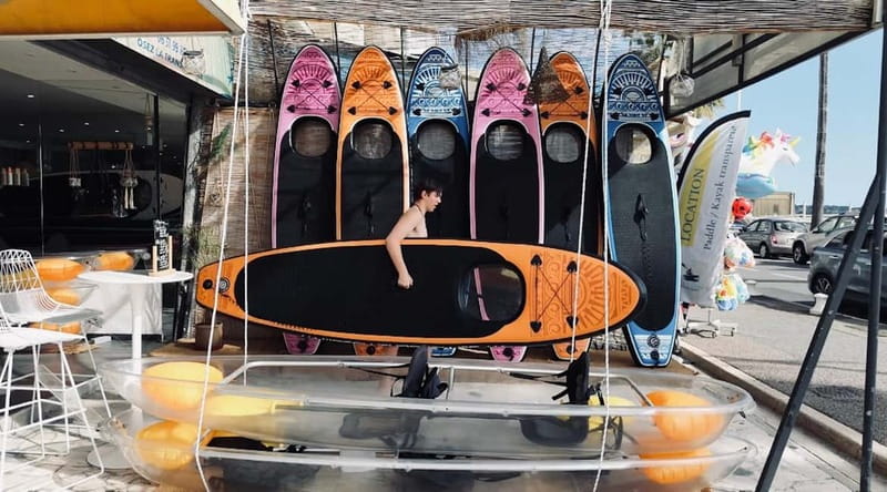 Transparent Stand Up Paddle Rental (two-seater) - Key Points