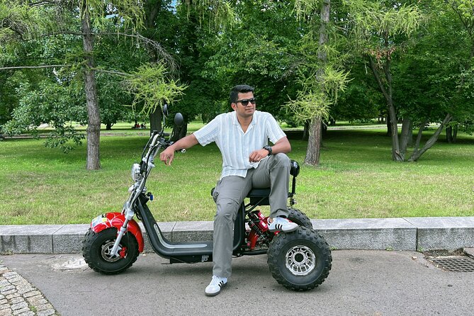 Trike tour in Prague - Express Tour - Starting at the Meeting Point and the Electric Trike Training