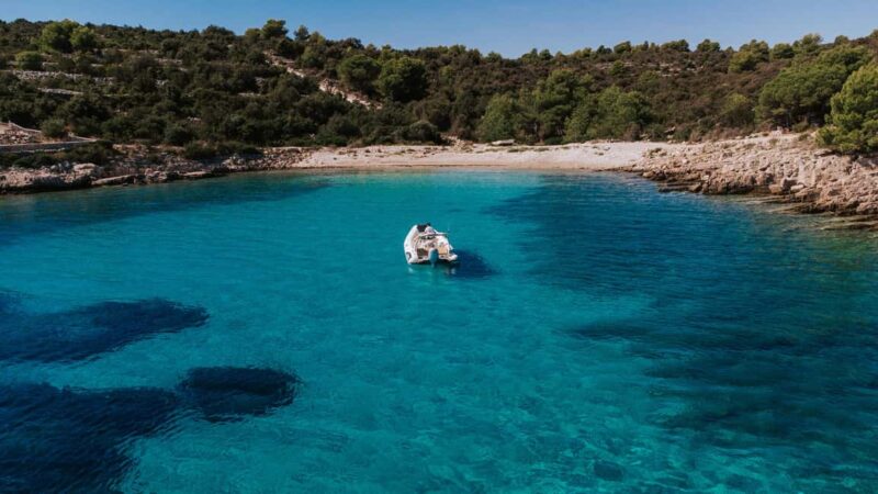 Trogir, Blue Lagoon and olta Private Boat Tour - The Speedboat Journey Between Stops
