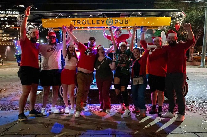 Trolley Pub Holiday Pub Crawl Experience Raleigh - The Unique Atmosphere at The Ugly Monkey Party Bar