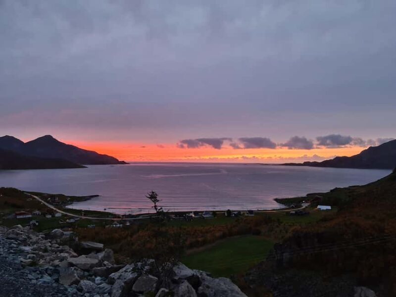 Tromsø: Arctic Fjords & Beaches  Coastal Escape - Enjoy a Cozy Campfire with Warm Drinks in a Secluded Arctic Setting