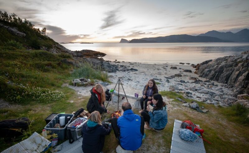 Tromsø: Midnight Sun with Campfire in the wilderness - The Homemade Ratatouille and Campfire Dining Experience