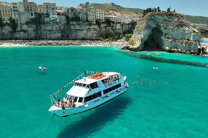 Tropea and Capo Vaticano Boat Tour with Aperitif and Snorkelling - Key Points