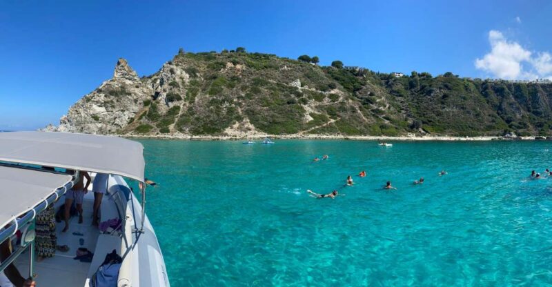 Tropea: Capo Vaticano Boat Trip with Snorkeling & Drink - Visiting the Sanctuary of Saint Mary dellIsola di Tropea from the Water
