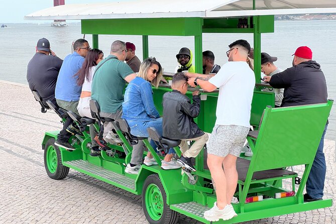 Tropical BeerBike in Tejo River Lisbon - Scenic Stop at Passeio Carlos do Carmo
