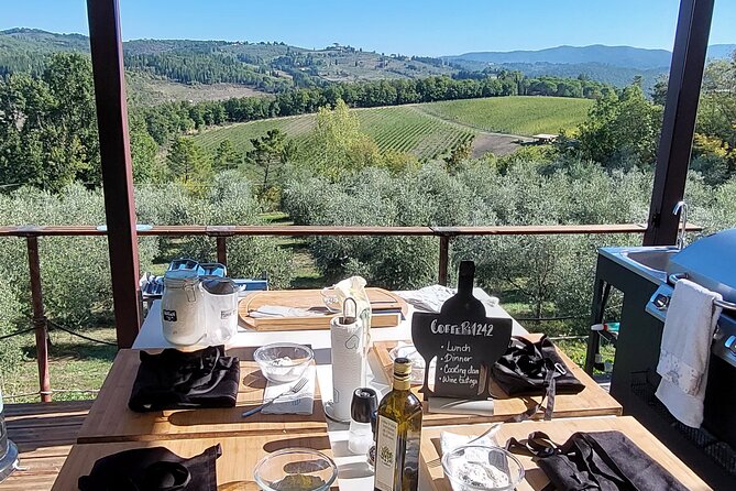 Truffle Hunting in Chianti, pasta class and lunch - Scenic Lunch on the Vineyard Terrace with Tasting Experiences